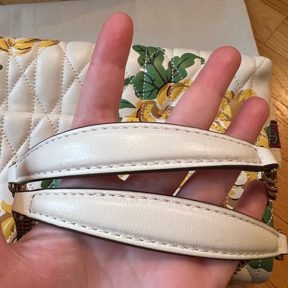 Tory Burch Floral Kira Chevron Convertible Shoulder Bag - Picture 9 of 14